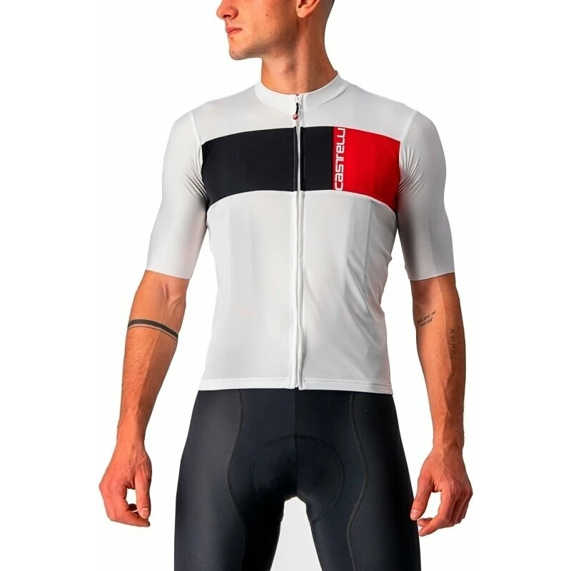 Castelli Prologo 7 Jersey Ivory/Light Black-Red XL