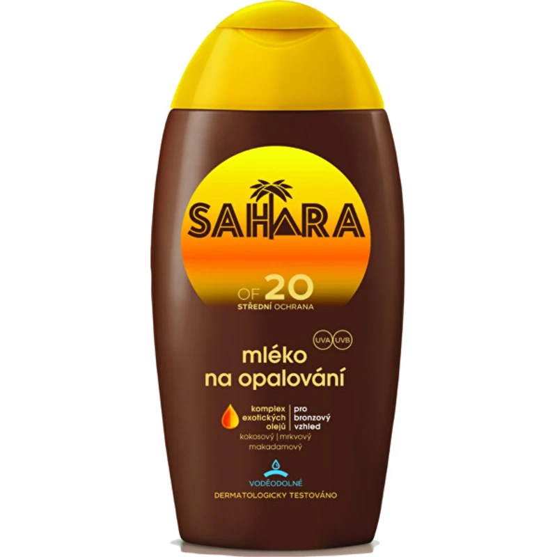 Sahara Mléko na opalování OF 20 200 ml Sahara Mléko na opalování OF 20 200 ml