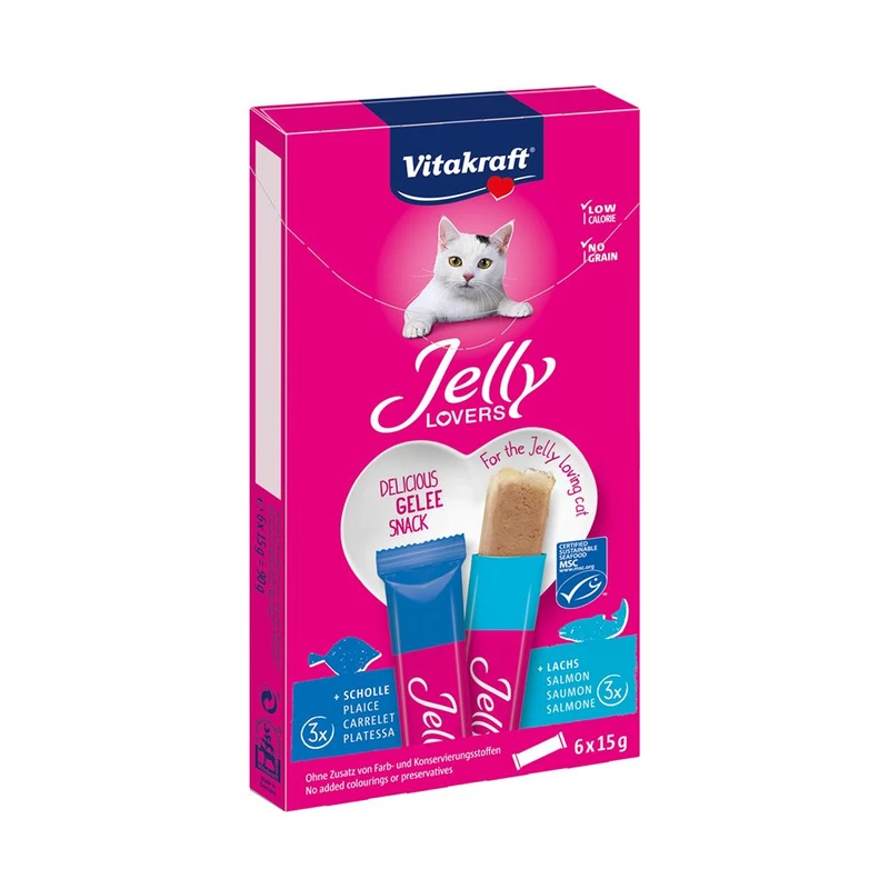 Vitakraft Jelly Lovers losos a treska 6x15g