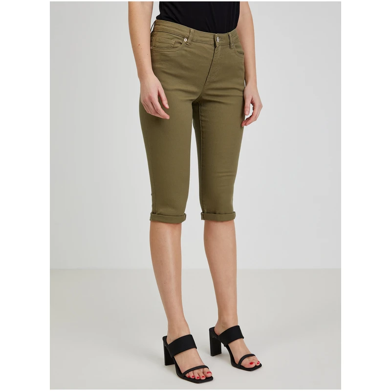 Khaki dámské capri kalhoty ORSAY - Dámské Khaki dámské capri kalhoty ORSAY - Dámské