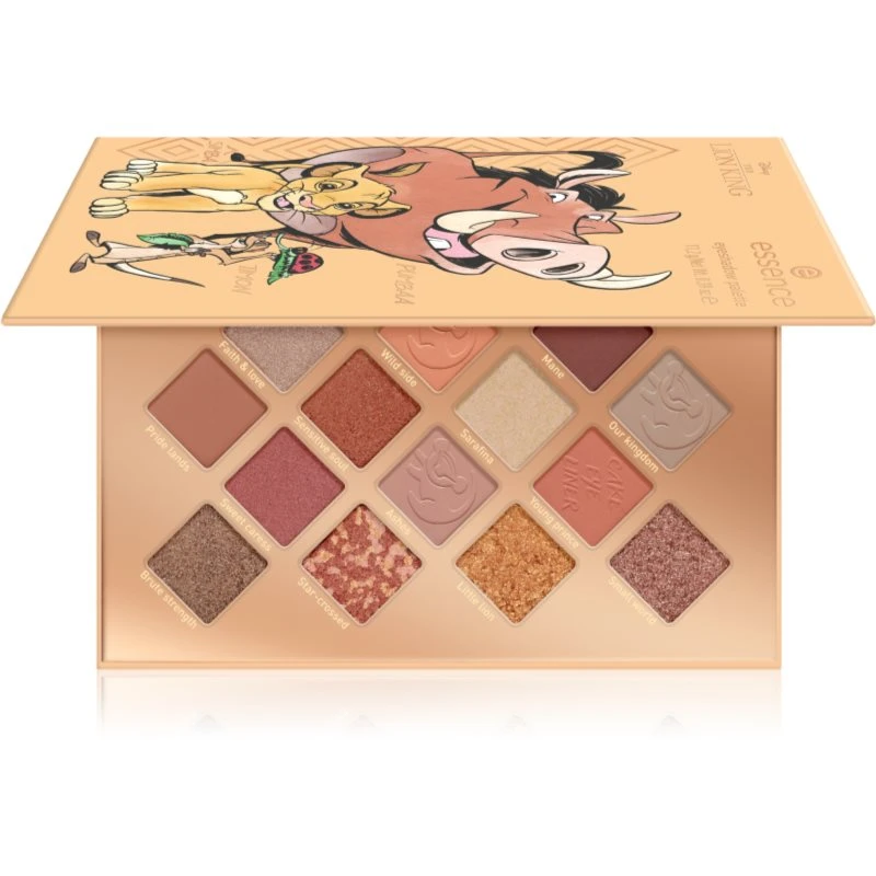 Essence Disney The Lion King paletka očních stínů odstín Simba & Timon & Pumba 11,2 g Essence Disney The Lion King paletka očních stínů odstín Simba & Timon & Pumba 11,2 g