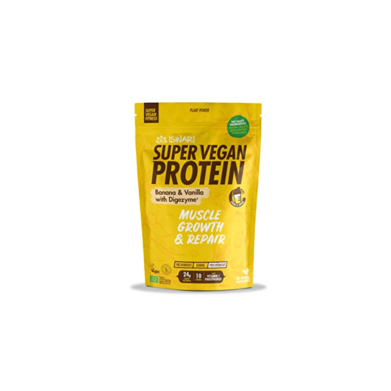 Iswari BIO Super Vegan Protein Banán - Vanilka 350 g Iswari BIO Super Vegan Protein Banán - Vanilka 350 g