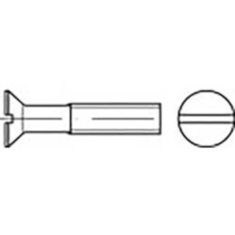 Zápustný šroub TOOLCRAFT TO-6862794, N/A, M6, 60 mm, Ušlechtilá ocel V4A , 50 ks