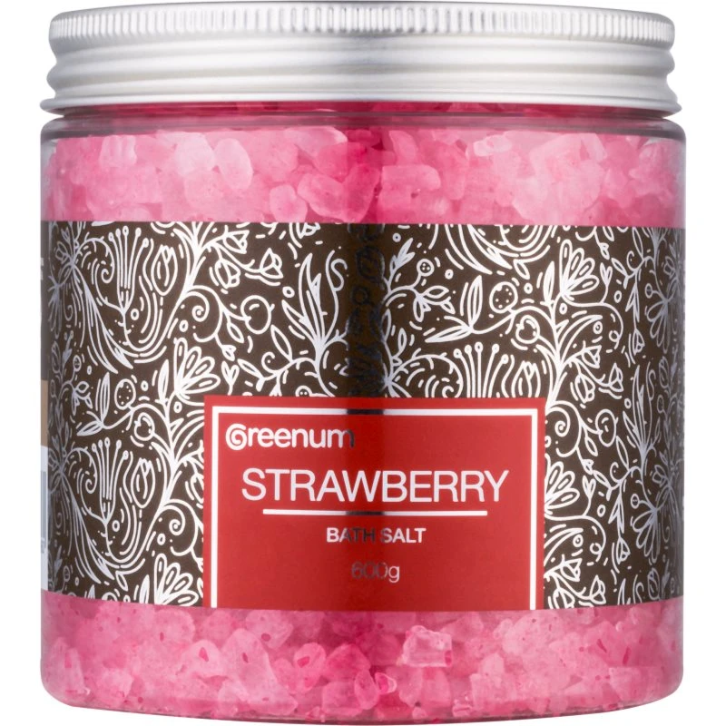 Greenum Strawberry koupelová sůl 600 g Greenum Strawberry koupelová sůl 600 g