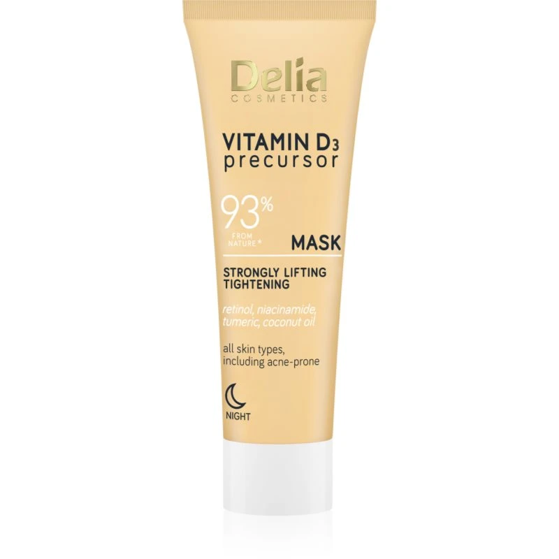 Delia Cosmetics Vitamin D3 Precursor liftingová maska na noc 50 m Delia Cosmetics Vitamin D3 Precursor liftingová maska na noc 50 m
