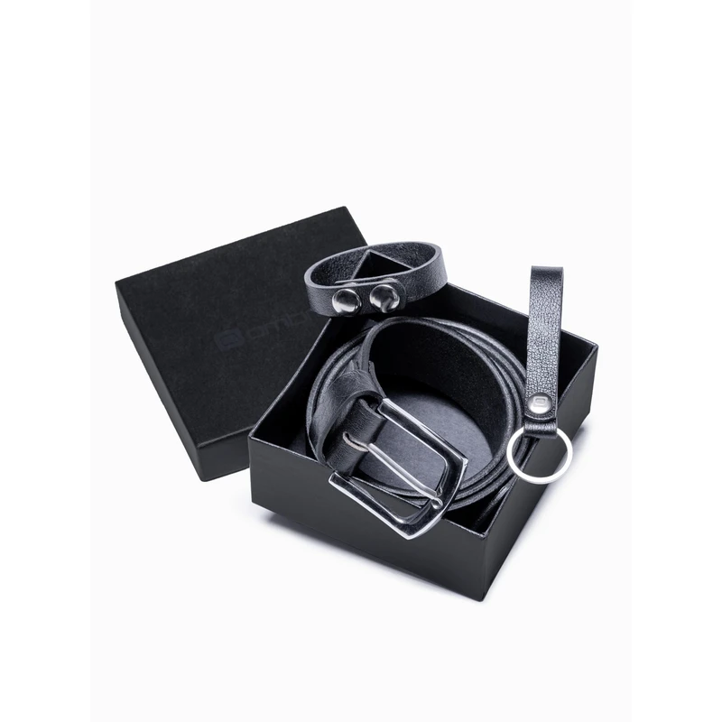 Ombre Men's leather accessories set