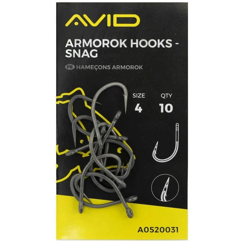 Avid carp háčky armorok hooks snag - 6