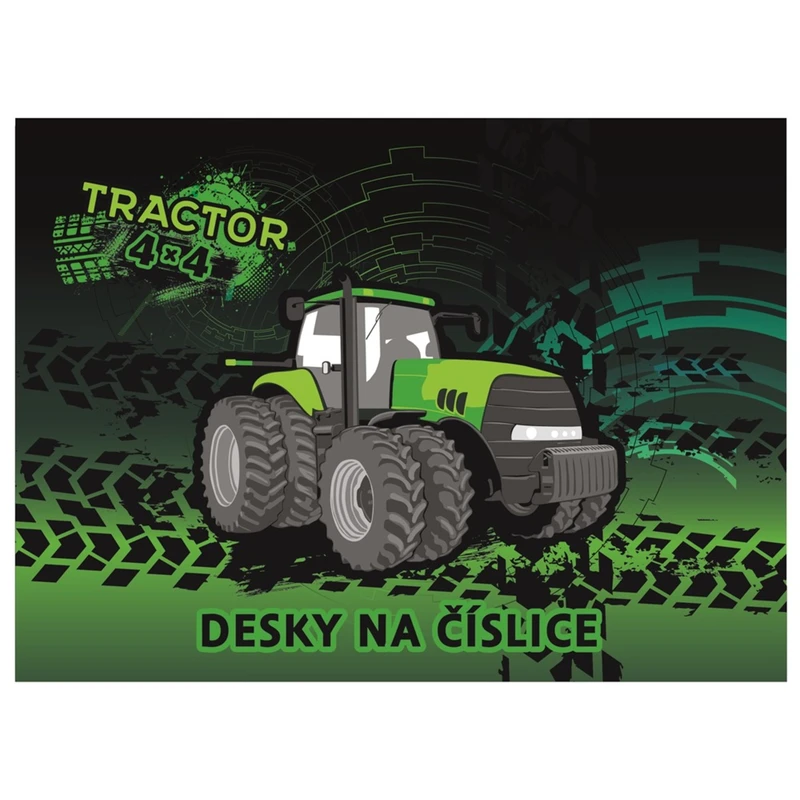 Desky na číslice traktor [Papírenské zboží]