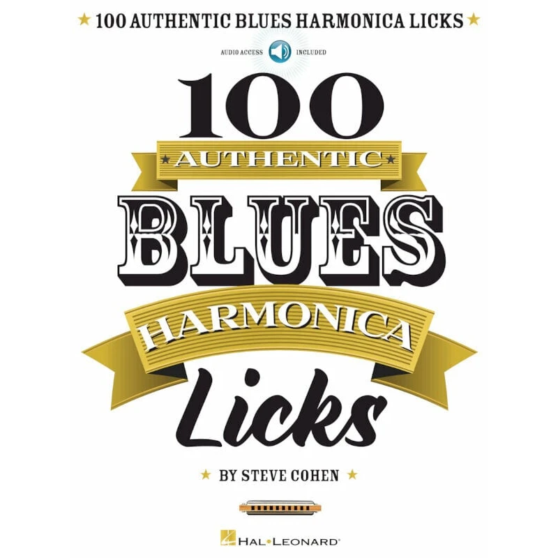 Steve Cohen 100 Authentic Blues Harmonica Licks Noty