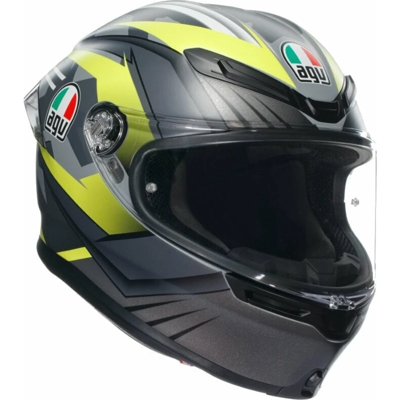 AGV K6 S Matt Camo/Yellow Fluo L Přilba