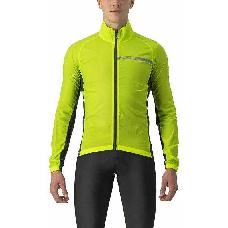 Castelli Squadra Stretch Jacket Electric Lime/Dark Gray 2XL Castelli Squadra Stretch Jacket Electric Lime/Dark Gray 2XL