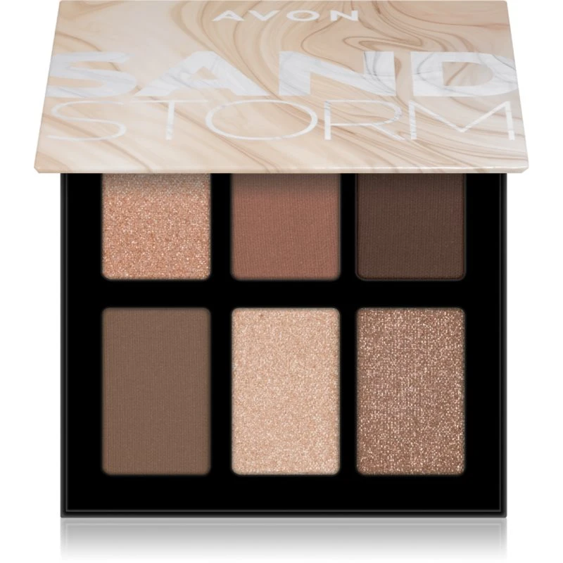 Avon 6 In 1 paletka očních stínů odstín 002 Sand Storm 10,2 g Avon 6 In 1 paletka očních stínů odstín 002 Sand Storm 10,2 g
