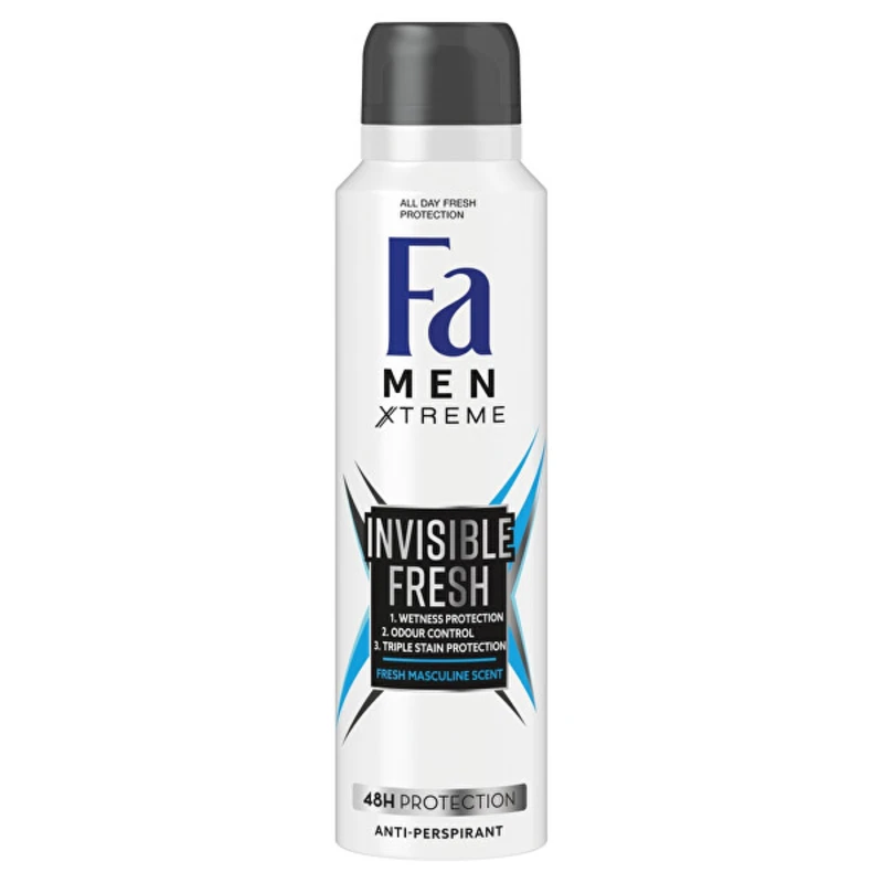 Fa Antiperspirant Men Xtreme Invisible Fresh 48H Protection (Anti-perspirant) 150 ml
