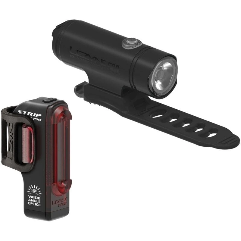Lezyne Classic Drive / Strip Pair Mette Black Lezyne Classic Drive / Strip Pair Mette Black