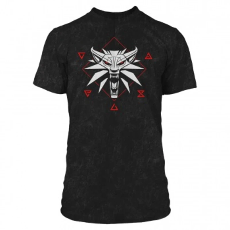 Zaklínač černé tričko Witcher 3 Wolf Signs Premium vel. S Zaklínač černé tričko Witcher 3 Wolf Signs Premium vel. S