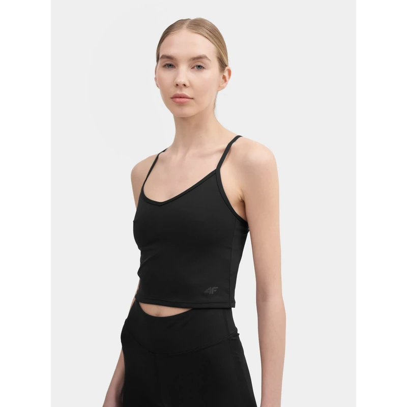 Dámský hladký crop top slim Dámský hladký crop top slim