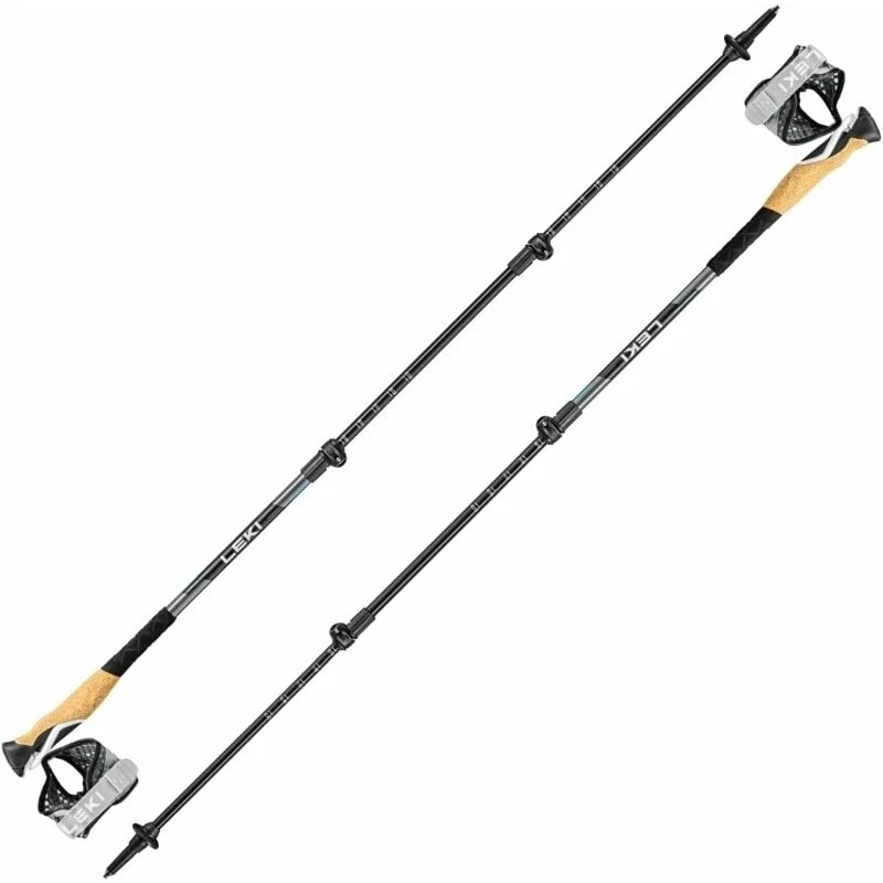 Leki Cross Trail Lite TA Black/White/Light Blue 100 - 135 cm