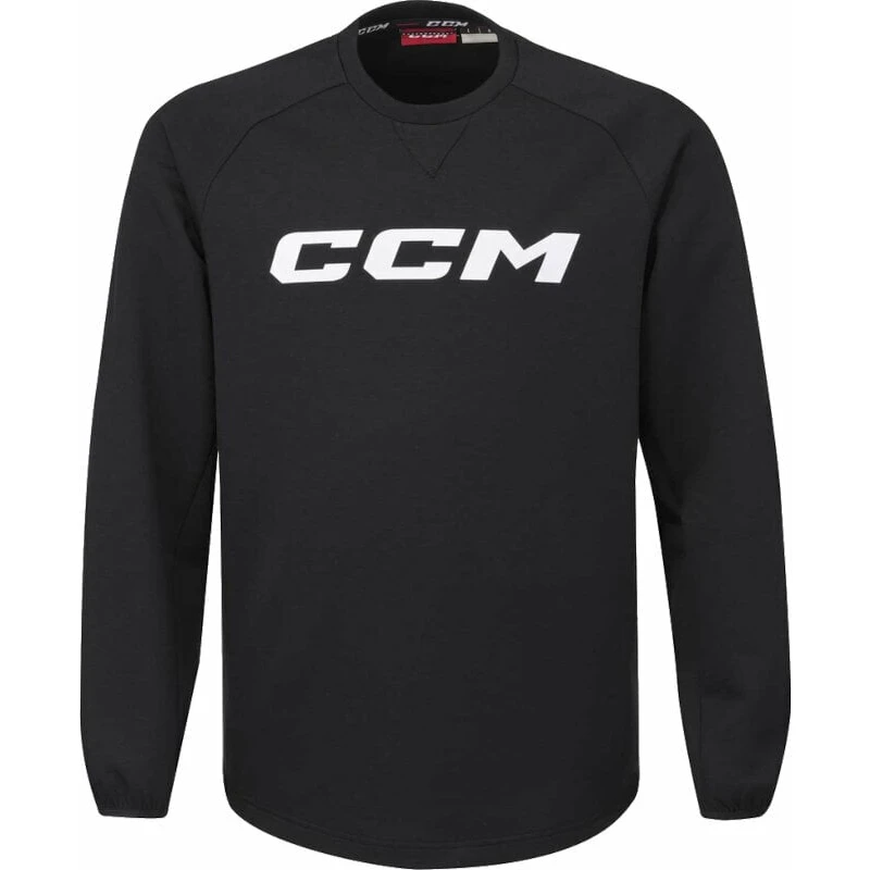 CCM Locker Room Fleece Crew SR Black XS SR
