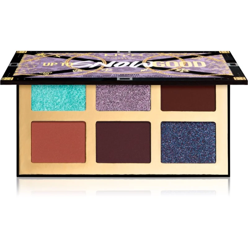 NYX Professional Makeup Limited Edition Xmass 2022 Mrs Claus Oh Deer Shadow Palette paletka očních stínů 02 Up To Snow Good 6x1,7 g NYX Professional Makeup Limited Edition Xmass 2022 Mrs Claus Oh Deer Shadow Palette paletka očních stínů 02 Up To Snow Good 6x1,7 g