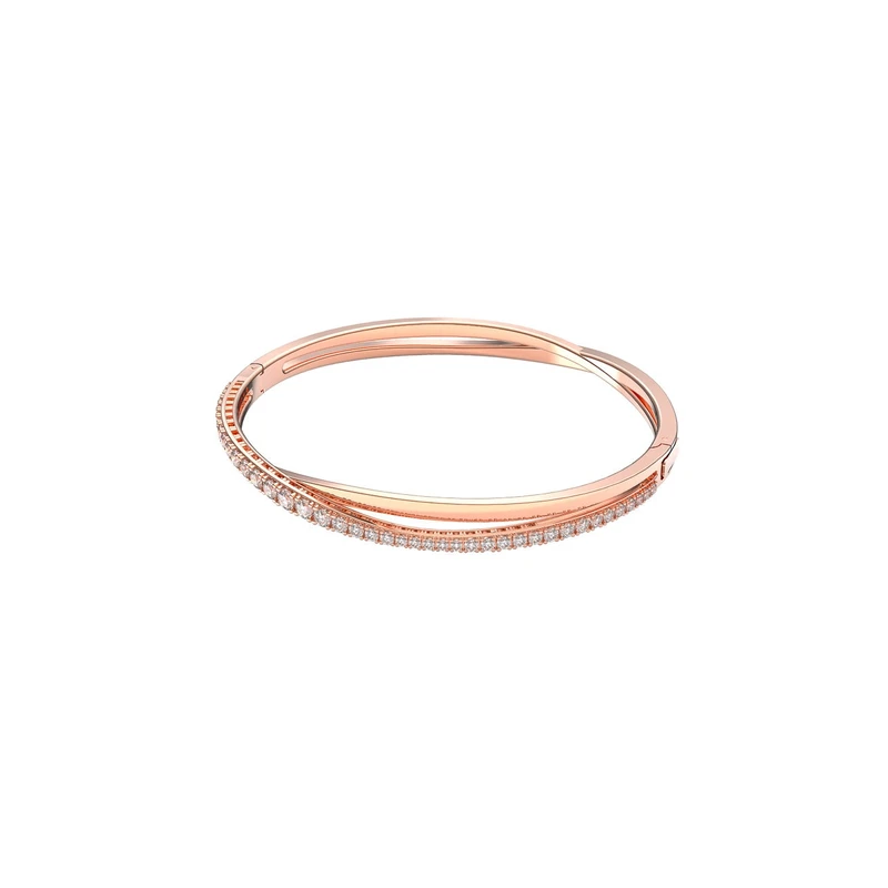 Swarovski Třpytivý bronzový náramek Twist 5620552 5,8 x 5,2 cm Swarovski Třpytivý bronzový náramek Twist 5620552 5,8 x 5,2 cm