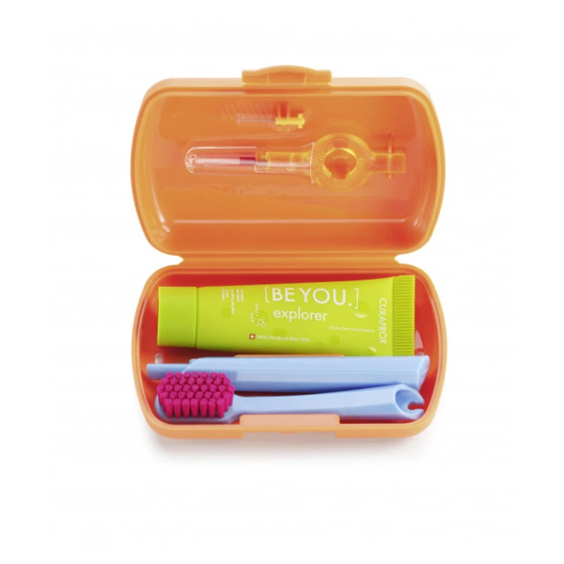 CURAPROX Travel set oranžový CURAPROX Travel set oranžový