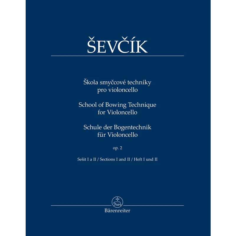 Otakar Ševčík Škola smyčcové techniky pro violoncello op. 2, sešit I a II Noty Otakar Ševčík Škola smyčcové techniky pro violoncello op. 2, sešit I a II Noty