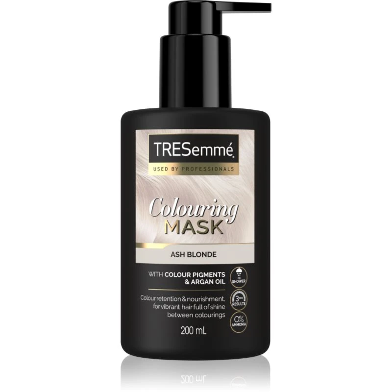 TRESemmé Colouring barvicí maska s arganovým olejem odstín Ash Blonde 200 ml TRESemmé Colouring barvicí maska s arganovým olejem odstín Ash Blonde 200 ml