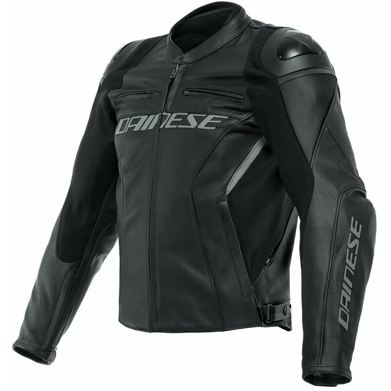 Dainese Racing 4 Black/Black 44 Kožená bunda Dainese Racing 4 Black/Black 44 Kožená bunda