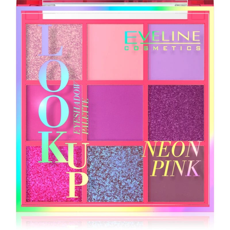 Eveline Cosmetics Look Up Neon Pink paletka očních stínů 10,8 g Eveline Cosmetics Look Up Neon Pink paletka očních stínů 10,8 g