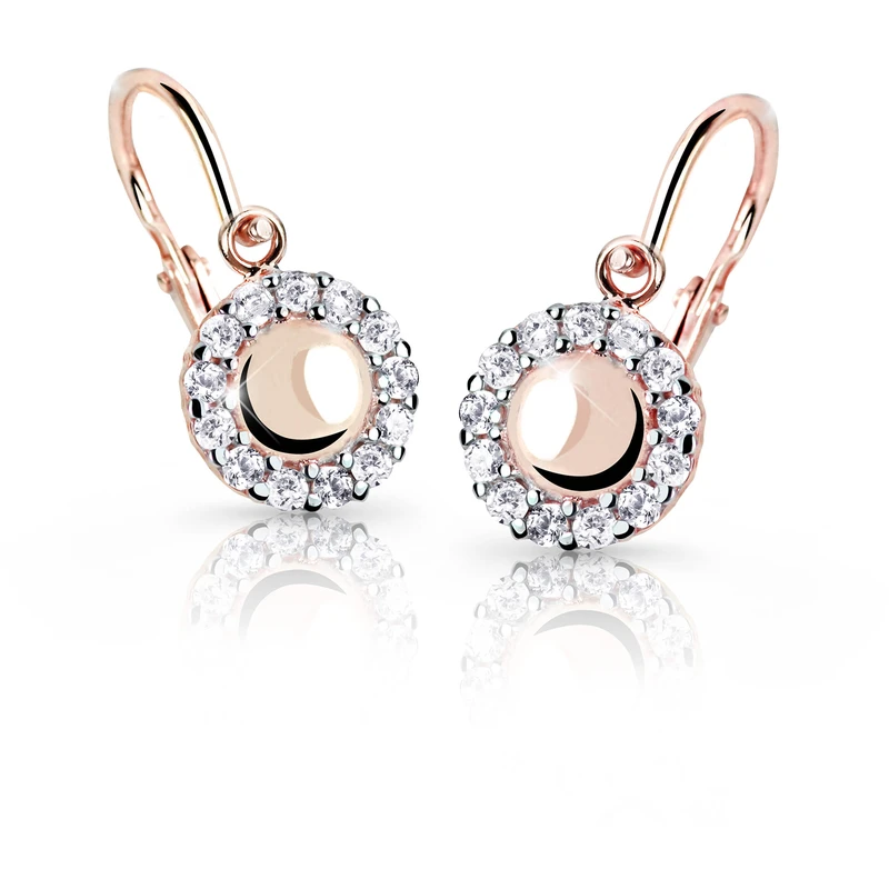 Cutie Jewellery Dětské náušnice z růžového zlata C2750-10-X-4 růžová
