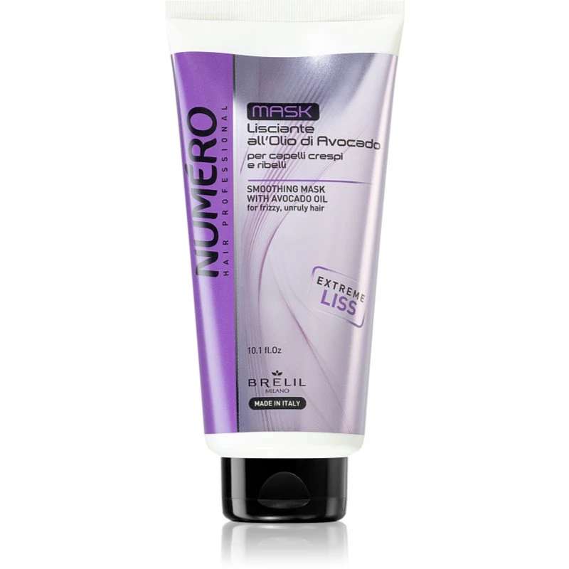 Brelil Numéro Smoothing uhlazující maska pro nepoddajné vlasy 300 ml Brelil Numéro Smoothing uhlazující maska pro nepoddajné vlasy 300 ml